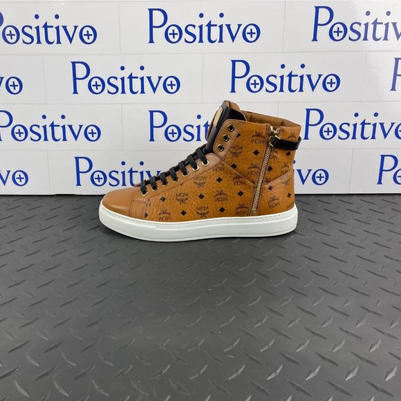 MCM Other - MCM Mens Classic Cognac Leather High Top Sneakers US 11 EU 44